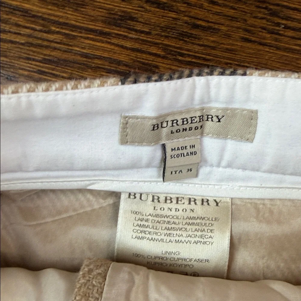 Burberry Plaid Mini Skirt Size 2 - Picture 2 of 4